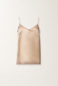Fabiana Filippi Satin lingerie top, maple Beige TPD266F281L9090000