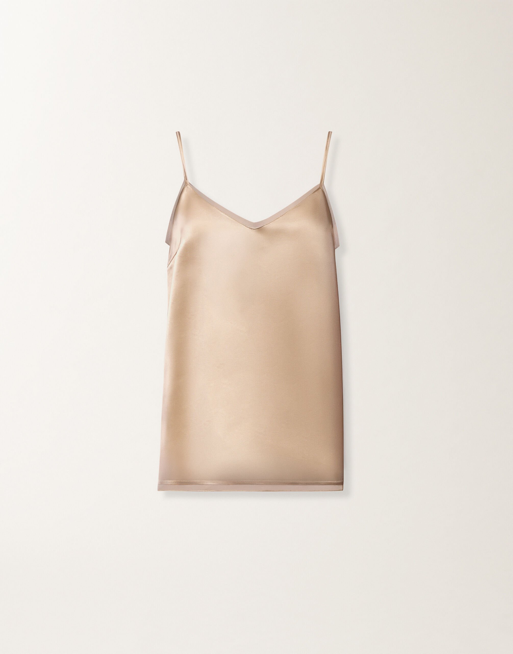 Fabiana Filippi Satin lingerie top, maple Beige TPD266F281L9090000