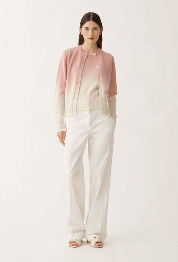 Fabiana Filippi Gradient platinum cardigan, blush PINK MAD265F103L1600000
