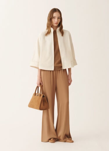 Fabiana Filippi Caban boxy en coton trench, beurre Beurre CTD266F422L9060000