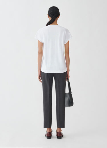 Fabiana Filippi Maglia in cotone organico, bianco ottico BIANCO MAD274F358H4960000