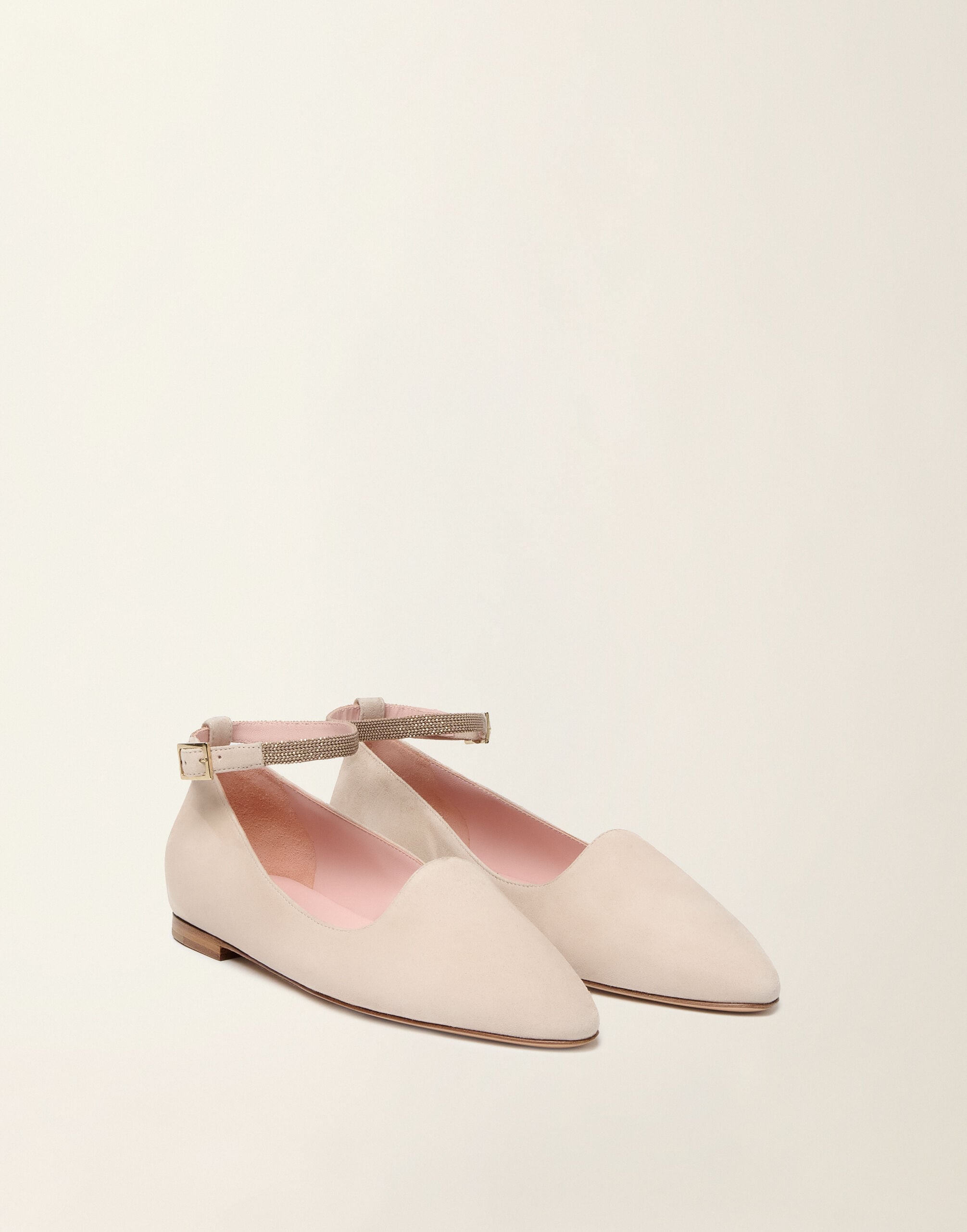 Friulana flat in suede, cachà for Women | Fabiana Filippi®