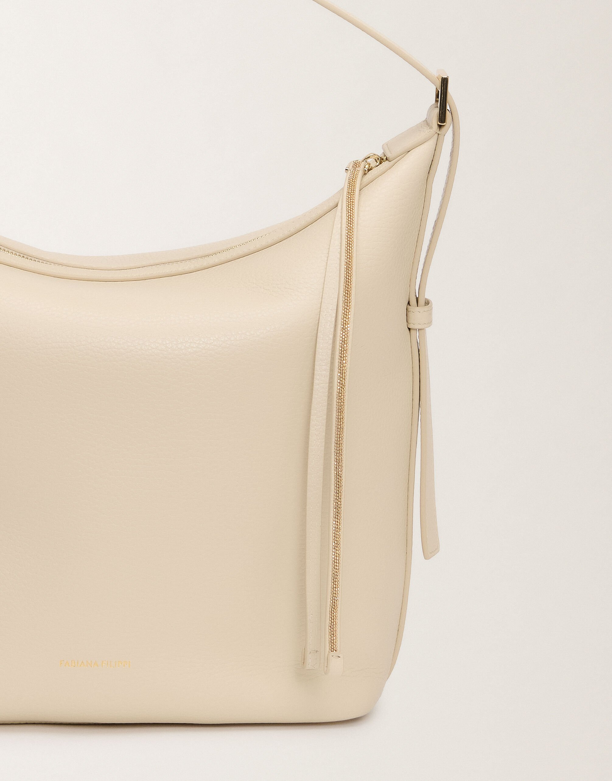 Fabiana Filippi Grained leather bag, vanilla VANILLA BGD275A079L4270000