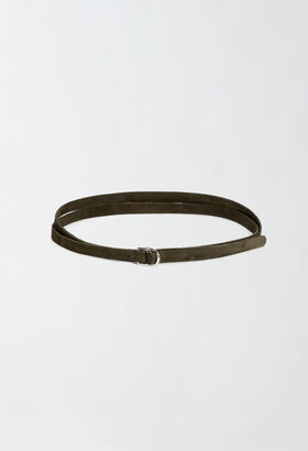 Fabiana Filippi Suede belt, olive BLACK AAD265A972L2140000