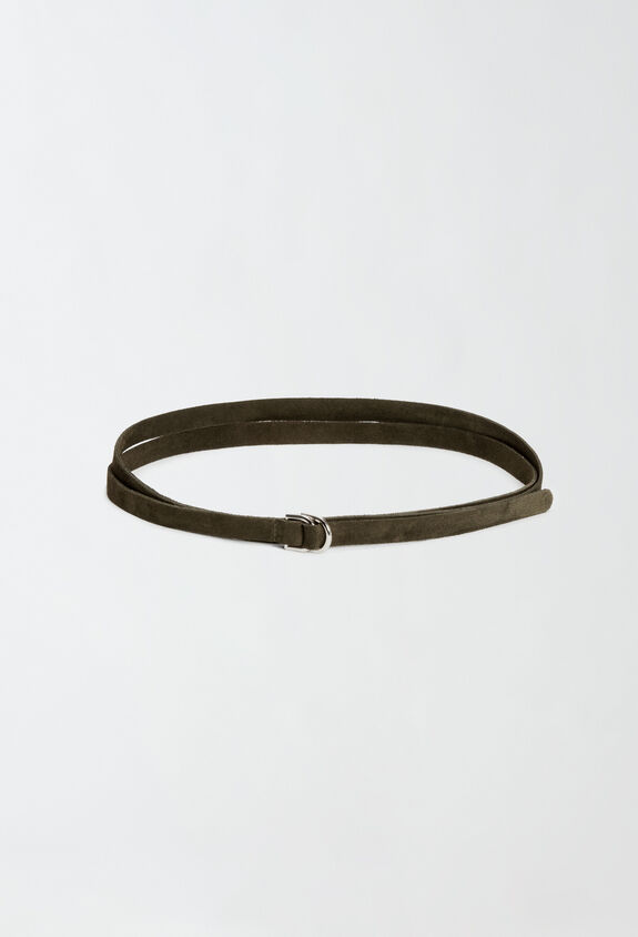 Fabiana Filippi Suede belt, olive GREEN AAD214A750I4090000