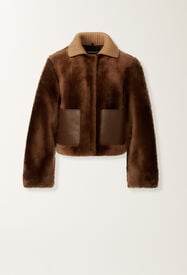 Fabiana Filippi Shearling jacket, mahogany BROWN PLD215F279L5640000
