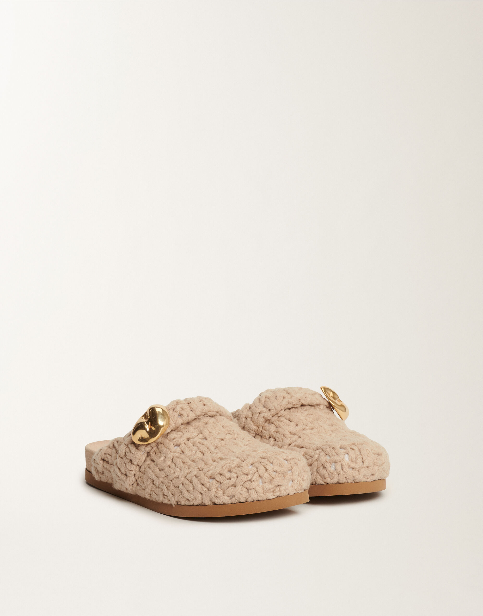 Fabiana Filippi Mule de camello, albino MARRÓN ASD215A806L8110000