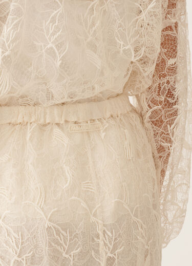 Fabiana Filippi Midi skirt in lace, butter BUTTER GND276F848D9710000