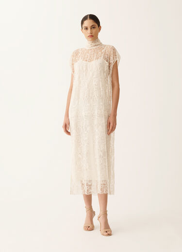 Fabiana Filippi Lace dress, butter BUTTER ABD276F638D9710000