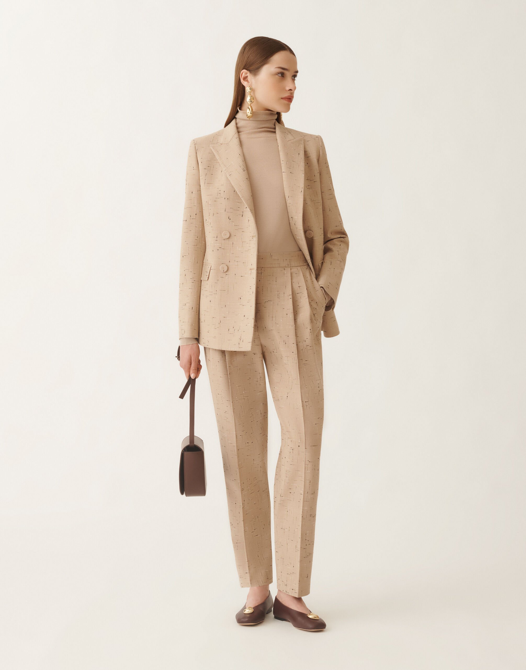 Fabiana Filippi Pullover aus Kaschmir und Seide, ahornfarben Beige MAD215F103N9070000