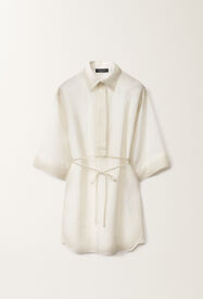 Fabiana Filippi Linen canvas tunic, white WHITE CAD275F650L3780000