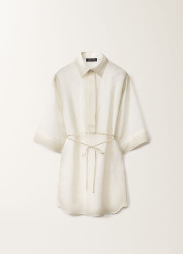Fabiana Filippi Tunique en toile de lin, blanc BLANC CAD275F650L3780000