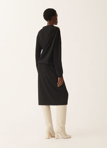 Fabiana Filippi Dress in Platinum, black Black ABD225F618N1280000