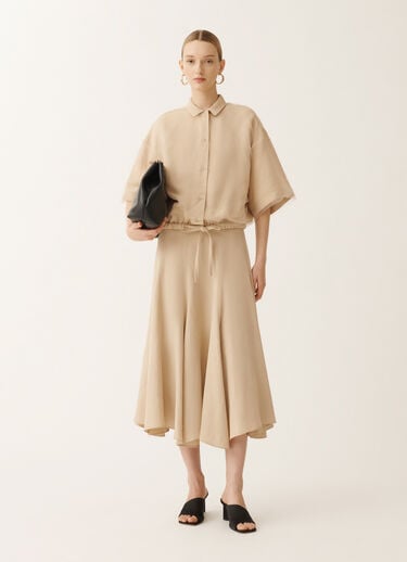 Fabiana Filippi Chemise en lin et viscose, sable SABLE GCD275F689L3540000