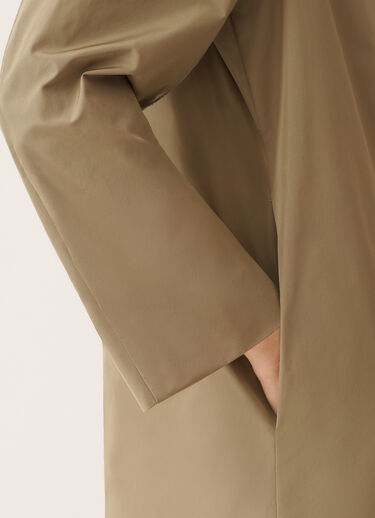 Fabiana Filippi Technical taffeta overcoat, khaki KHAKI CTD276F255M1260000