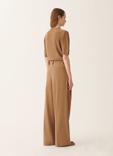 Fabiana Filippi Pantalon aus fließendem Techno-Tailoring, Korbgeflecht Korbgeflecht PAD266F367L7640000