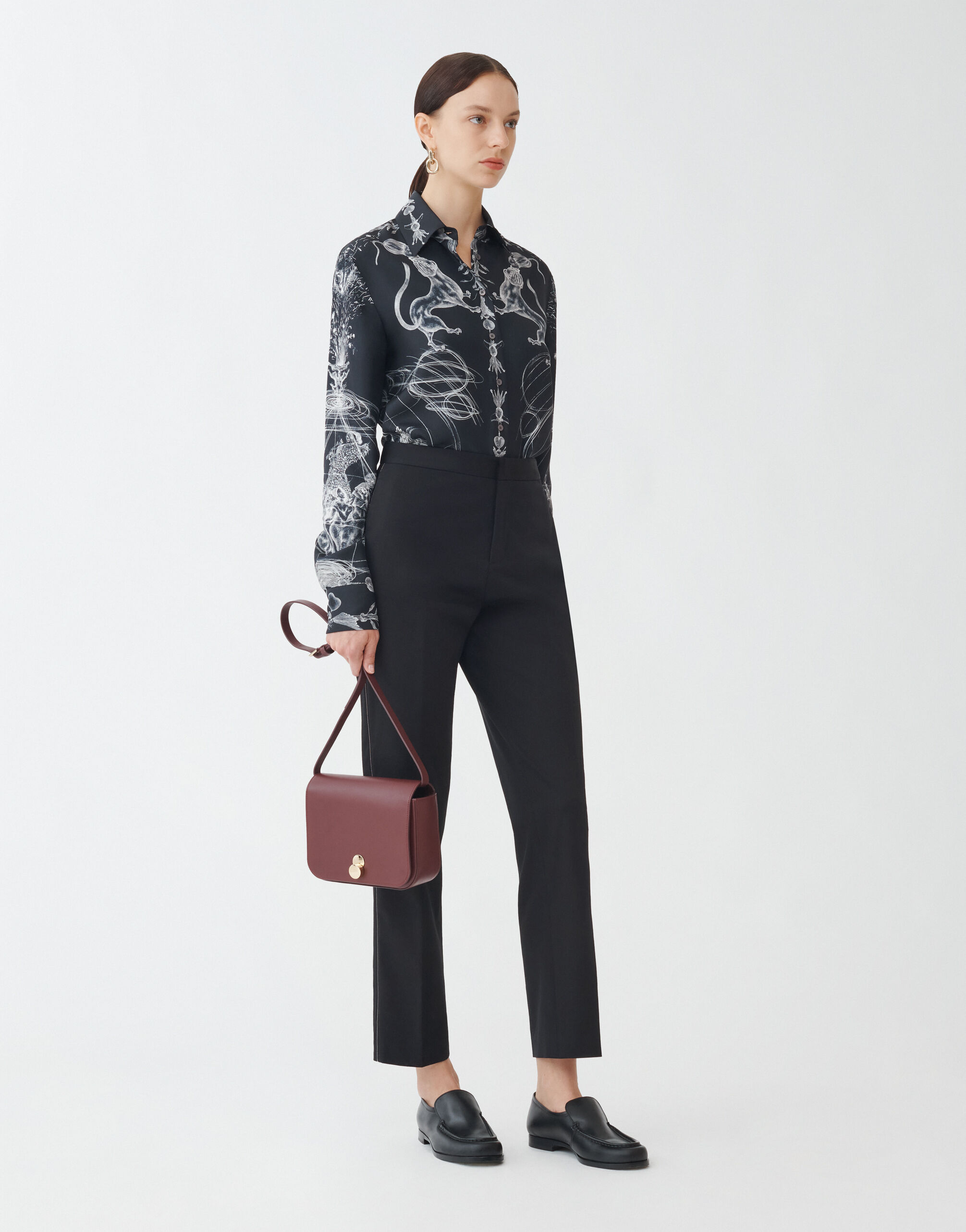 Fabiana Filippi Pantalon en gabardine, noir NOIR PAD274F260H463M466