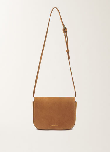 Fabiana Filippi Eclissi Messenger in suede, wicker Brown BGD266A859M0000000