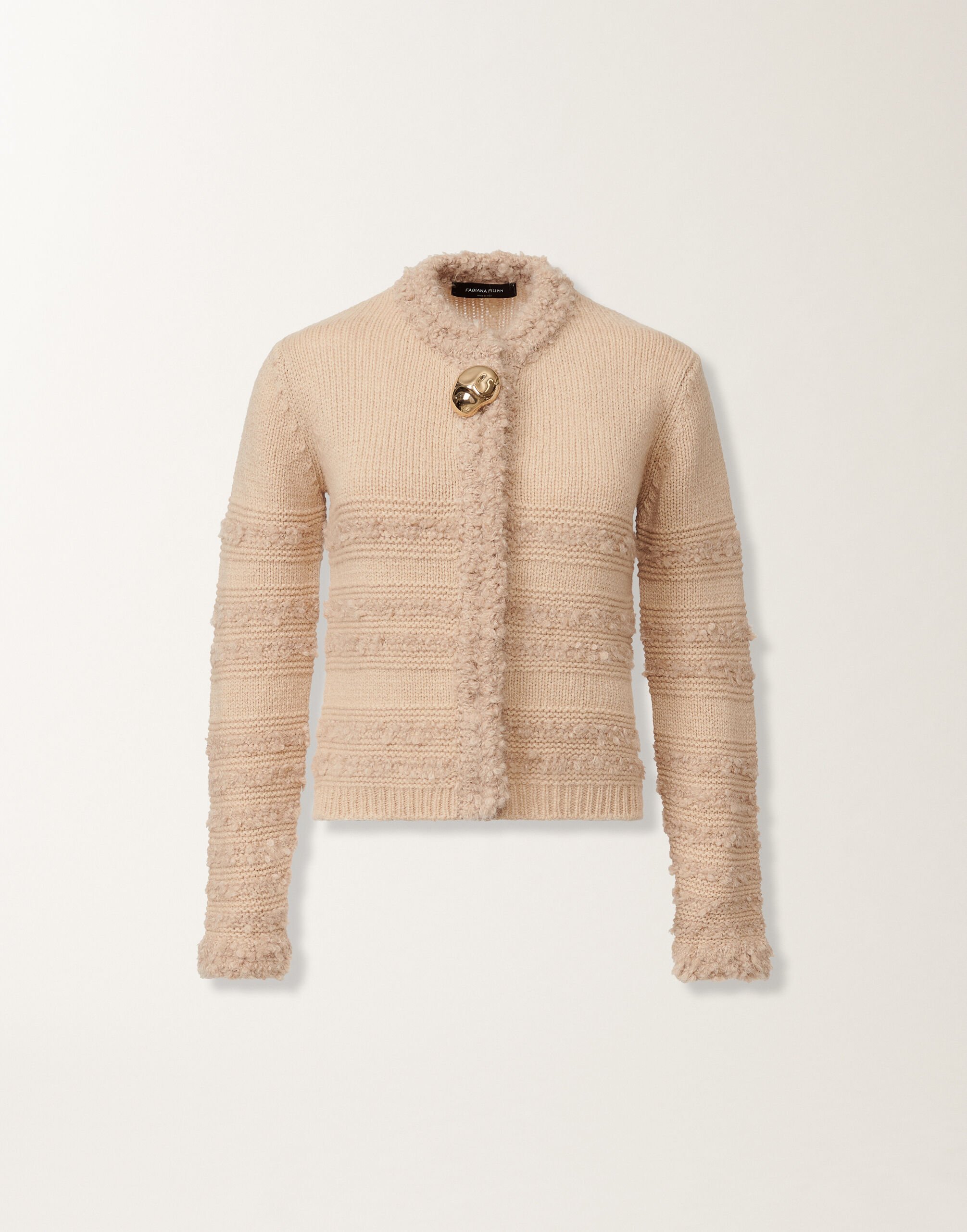 Fabiana Filippi Cardigan in cammello, albino MARRONE MAD215F126L5010000