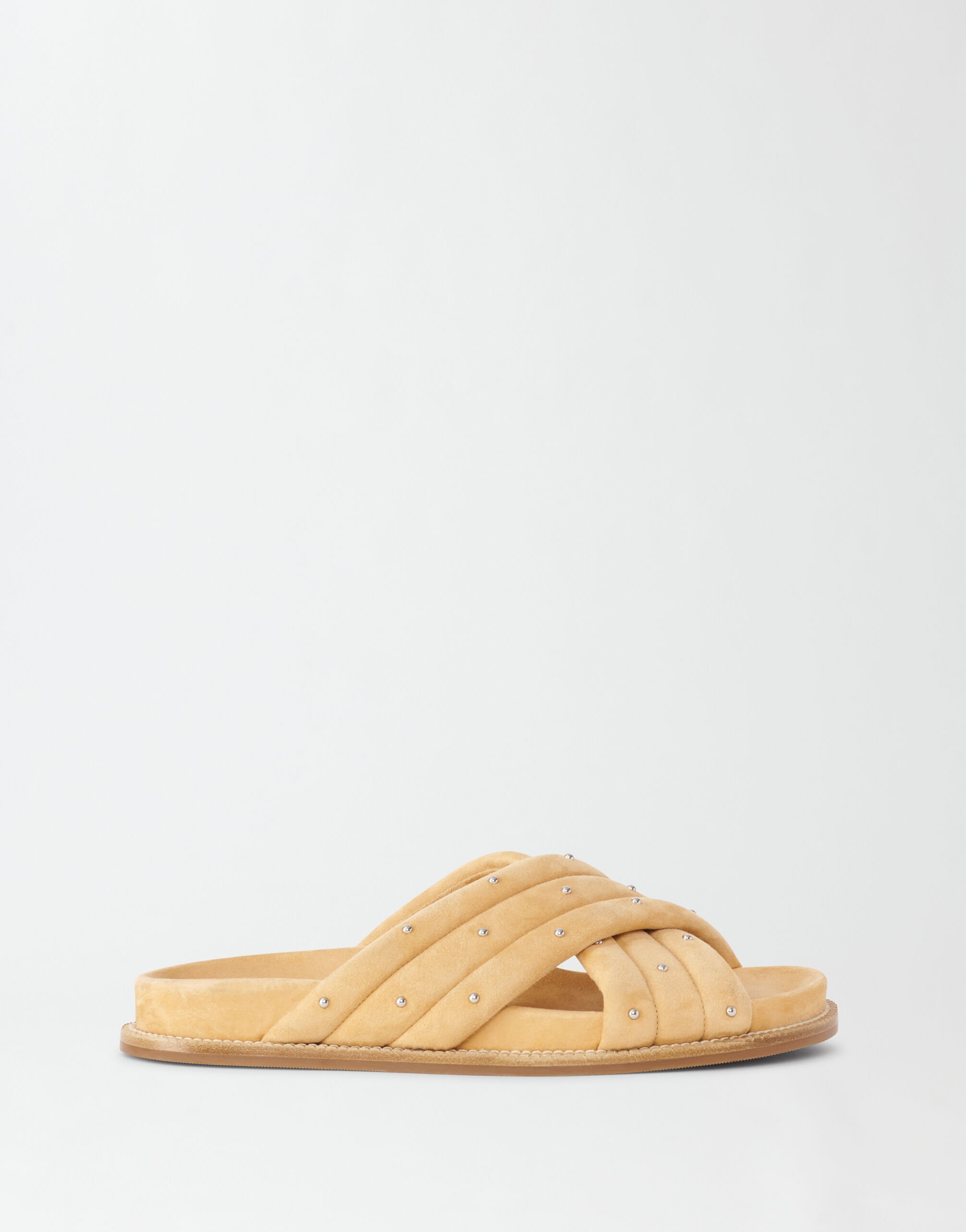 Fabiana Filippi PADDED SUEDE QUILTED SANDAL CAD274F422H4570000
