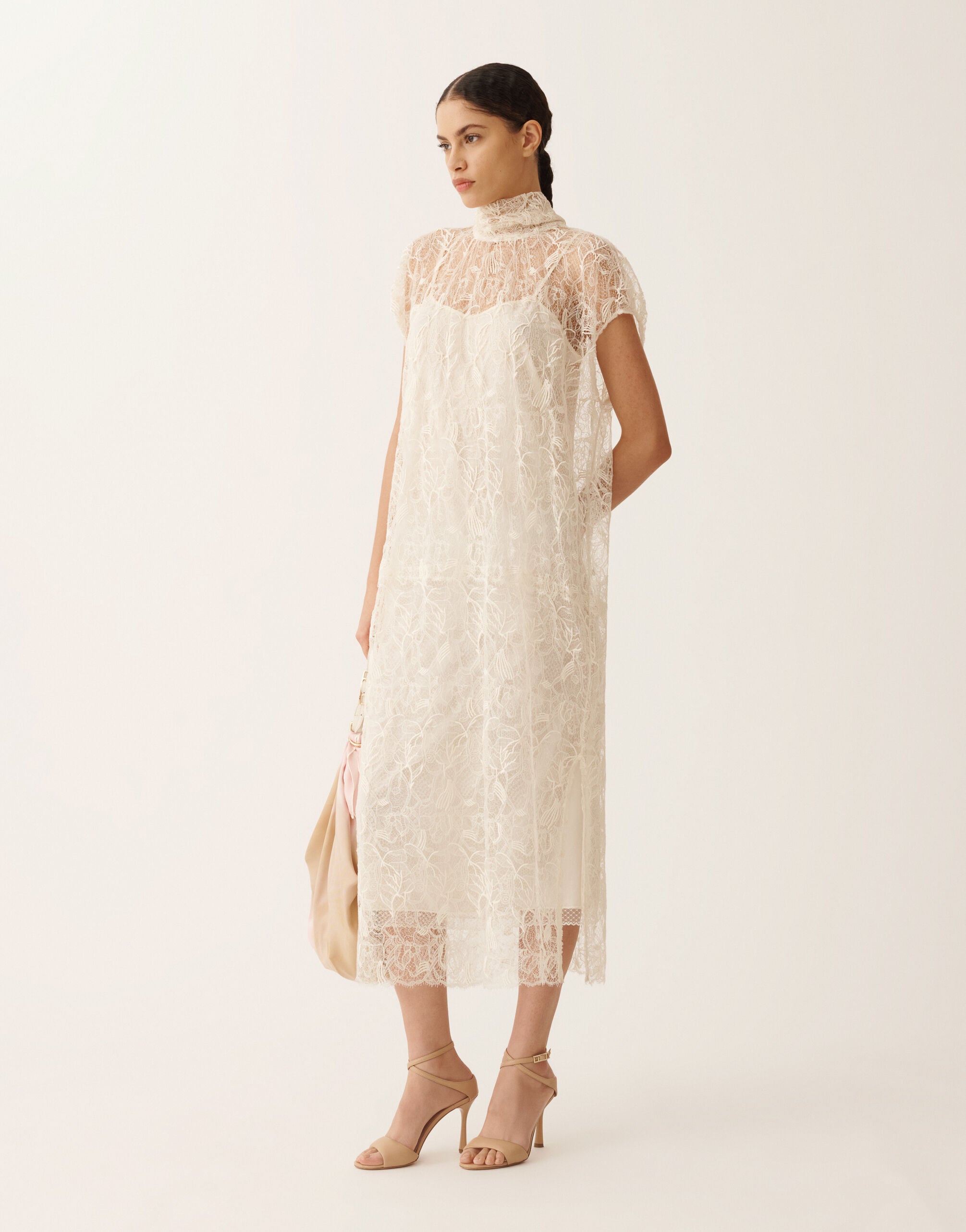 Lace dress, butter for Women | Fabiana Filippi®