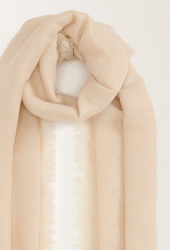 Fabiana Filippi Linen and cotton scarf, sand SAND SAD265A803L2740000