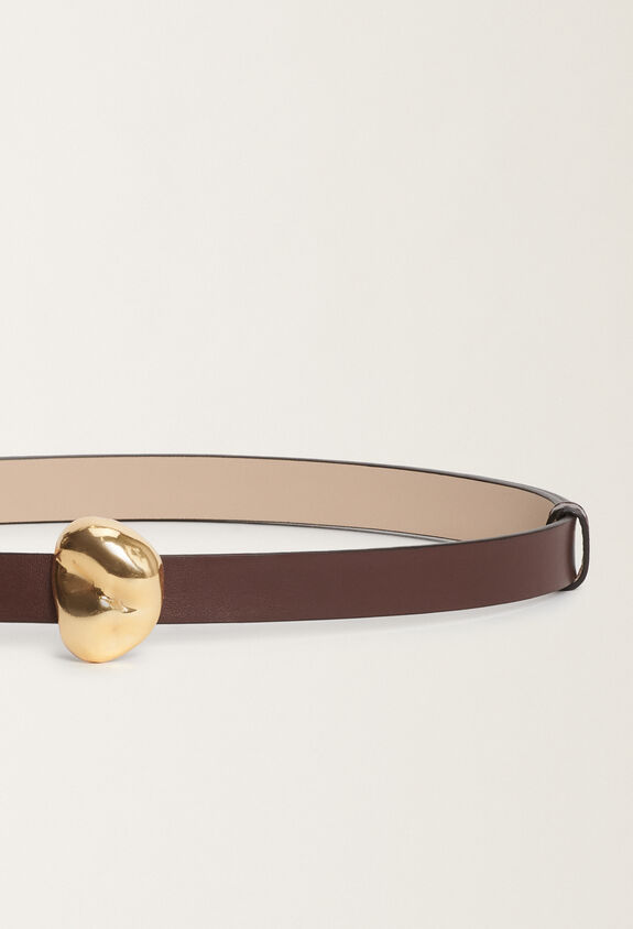 Fabiana Filippi Calfskin belt, ebony BROWN AAD215A829L8030000