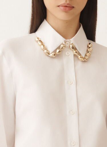Fabiana Filippi Poplin boxy shirt, white WHITE CAD215F312D6500000