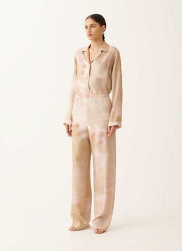 Fabiana Filippi Printed silk twill trousers, memento rosae MEMENTO ROSAE PAD276F806D9720000