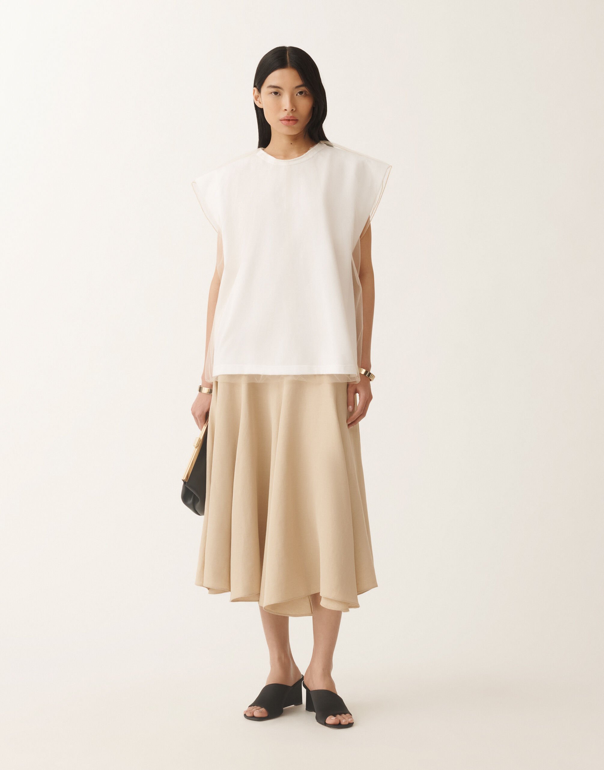 Fabiana Filippi ジャージー Tシャツ（オプティカルホワイト） ホワイト JED275F618L3680000