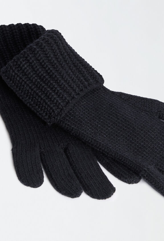 Fabiana Filippi PLATINUM SHORT GLOVES BLACK SAD224A927N1280000