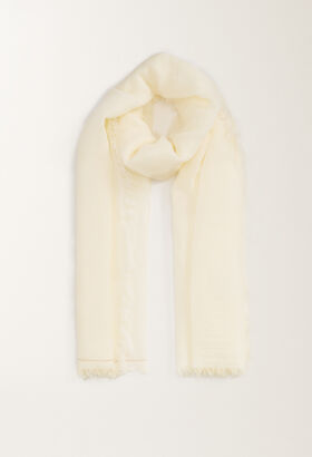 Fabiana Filippi Linen and cotton scarf, butter SAND SAD265A803L2740000