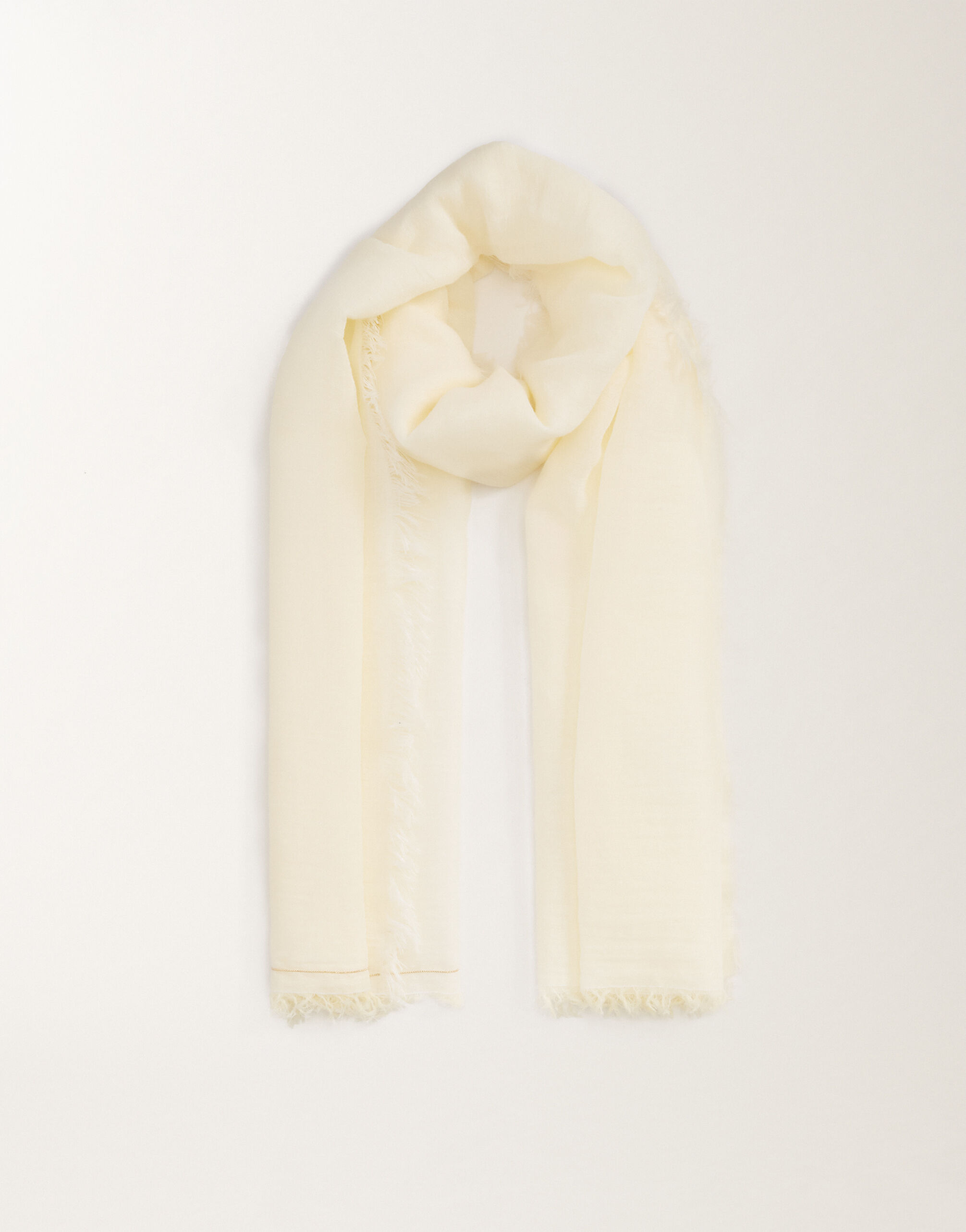 Fabiana Filippi Sciarpa in lino e cotone, burro BURRO SAD265A803L2740000