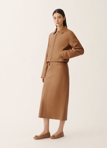 Fabiana Filippi Nappa lissé pencil skirt, wicker Wicker PLD266F267L7990000