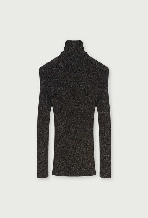 Fabiana Filippi LamÃ© merino wool sweater, black GCD223F522H7840000