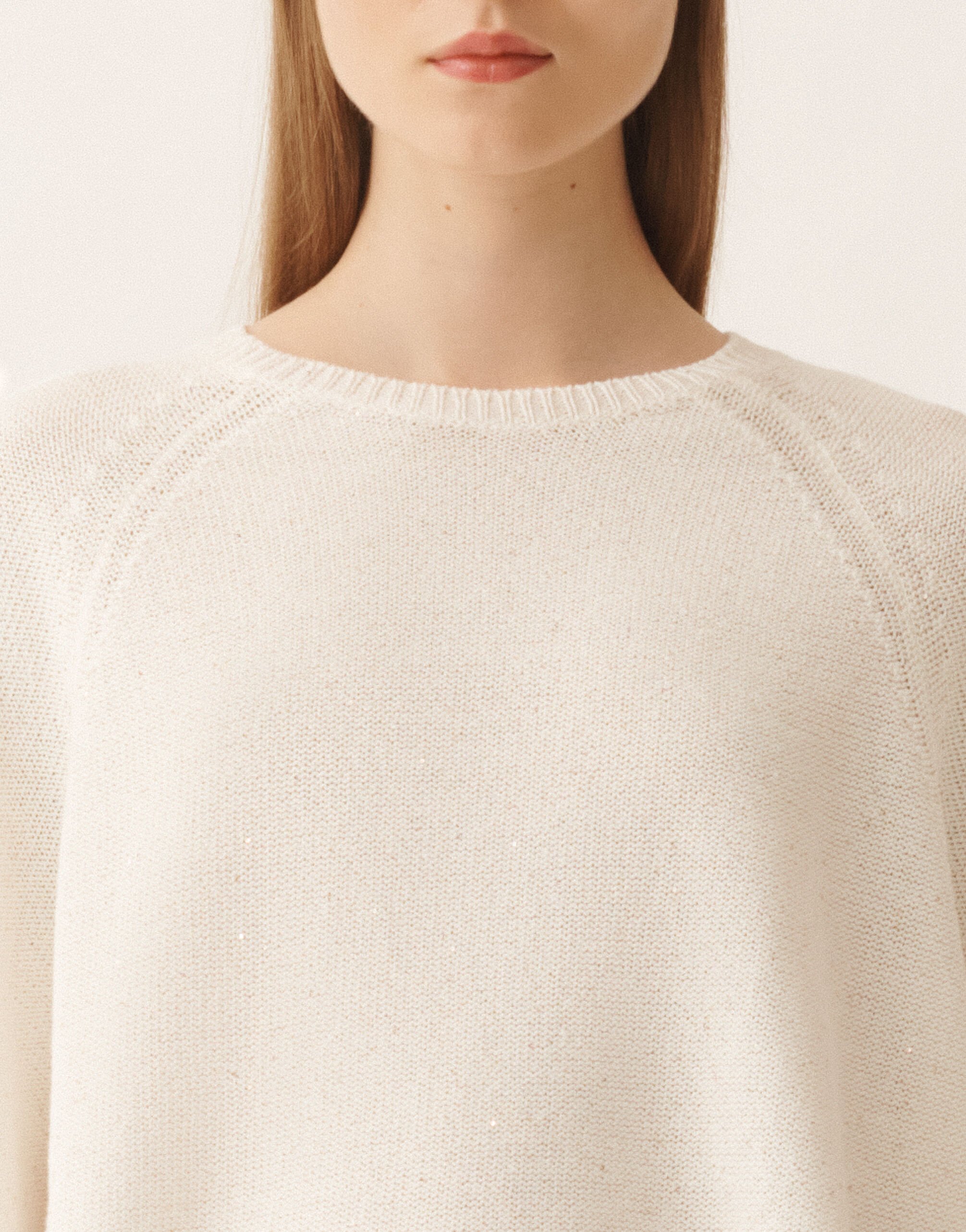 Fabiana Filippi White cotton and linen cape with sequins White MAD266F349D2730000