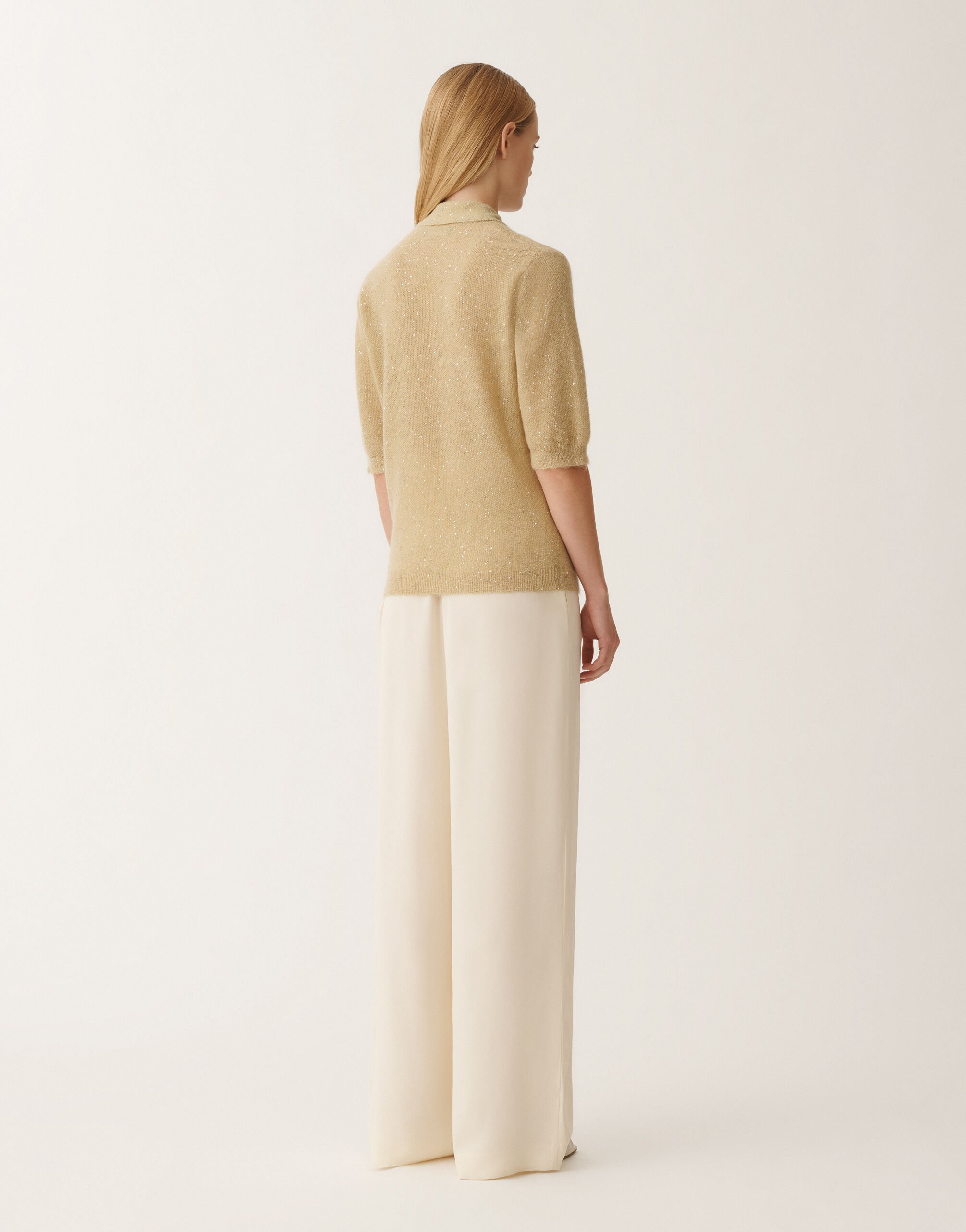 Fabiana Filippi Mohair sweater, gold YELLOW MAD265F083D8170000