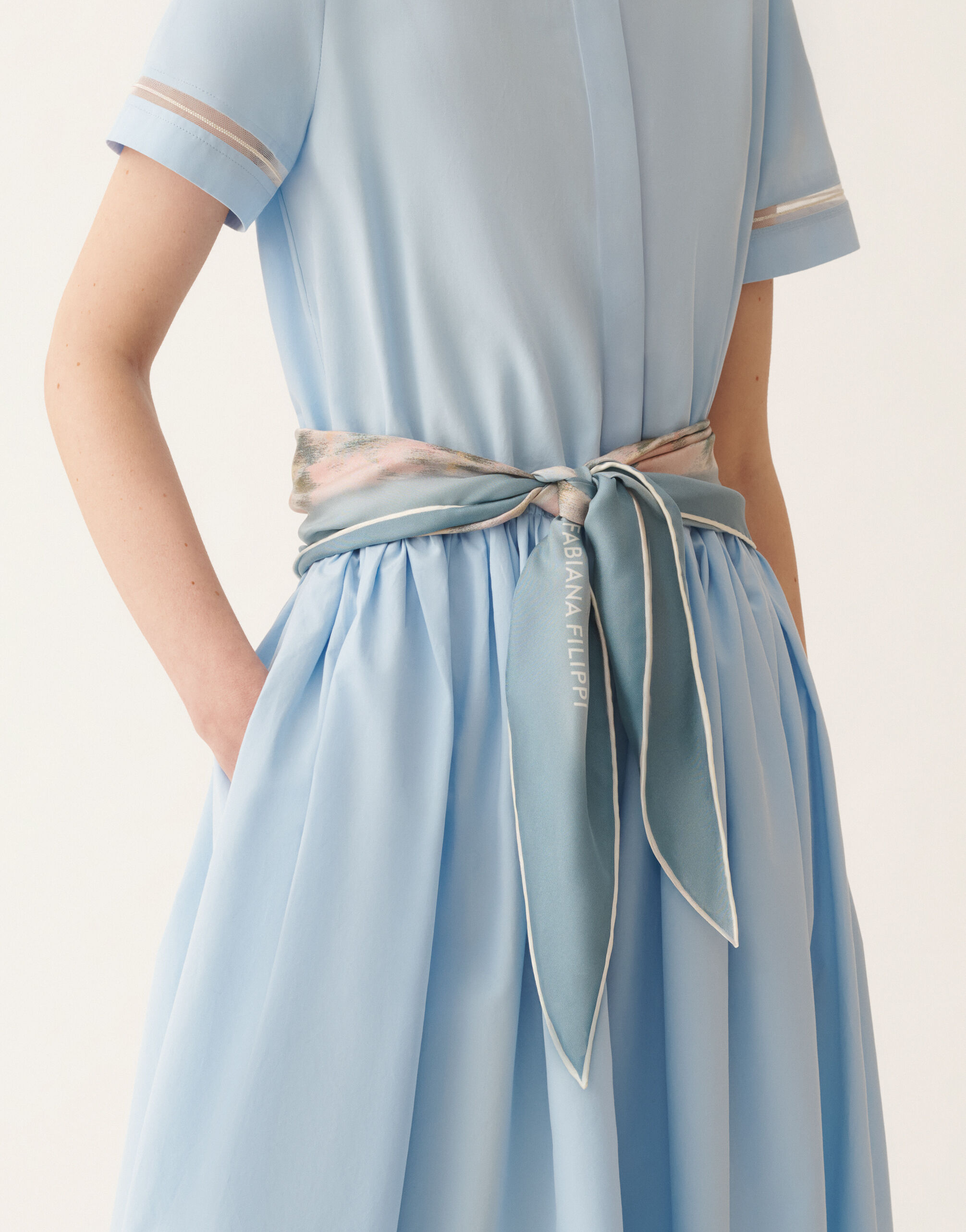 Fabiana Filippi Printed silk losange, chiné print CHINÉ PRINT SAD276A951M0430000