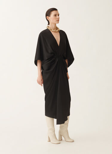 Fabiana Filippi Dress in enver satin, black Black ABD225F625D9020000