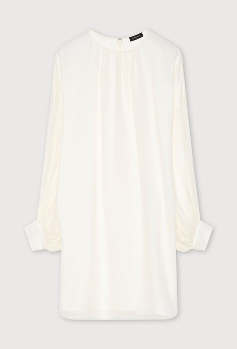 Fabiana Filippi Silk georgette dress, raffia GND223F693D5370000