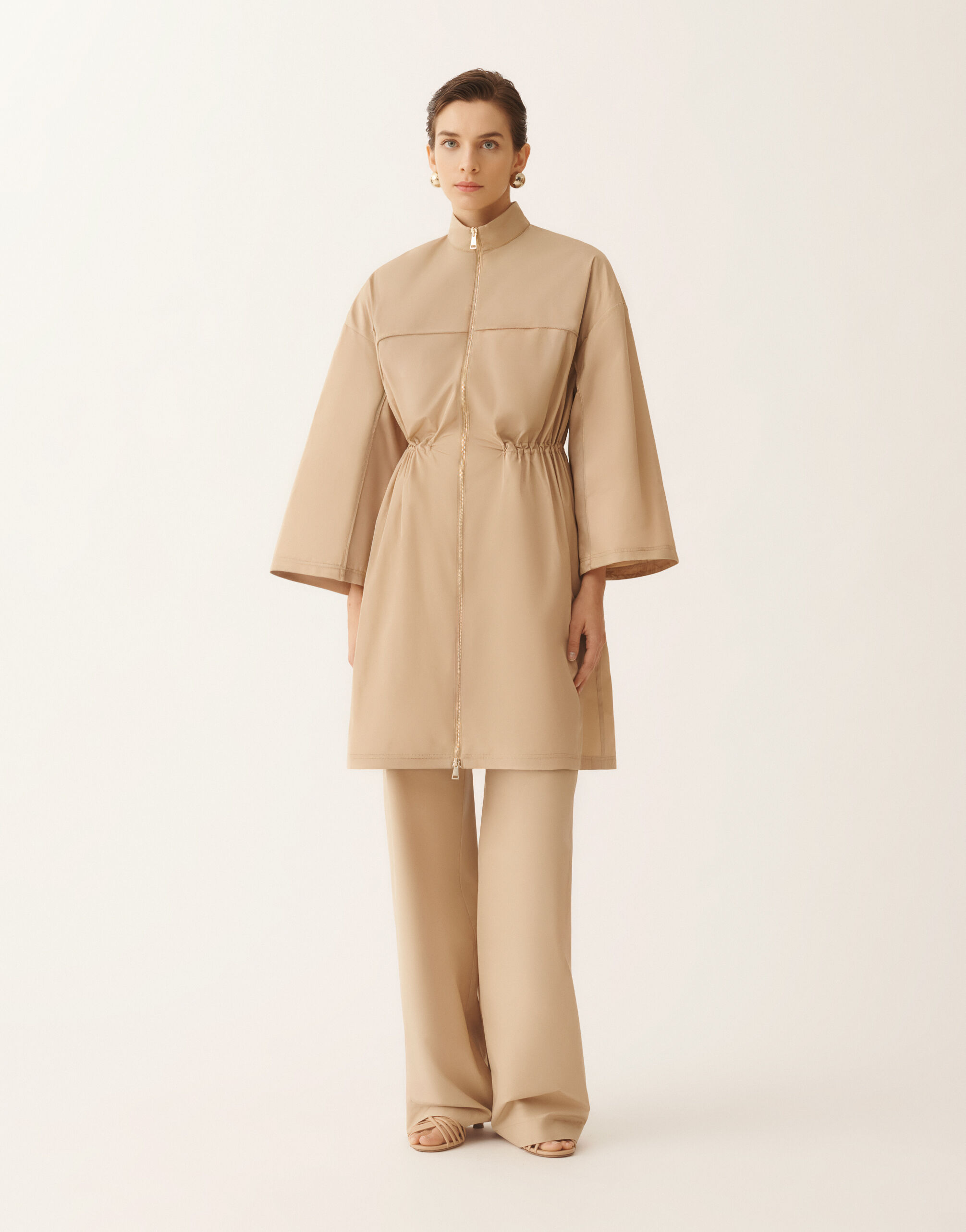 Fabiana Filippi Technical taffeta parka, maple ACER CTD276F712M1230000