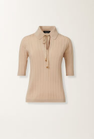 Fabiana Filippi Pull en laine mérinos, érable BEIGE MAD215F053N1250000