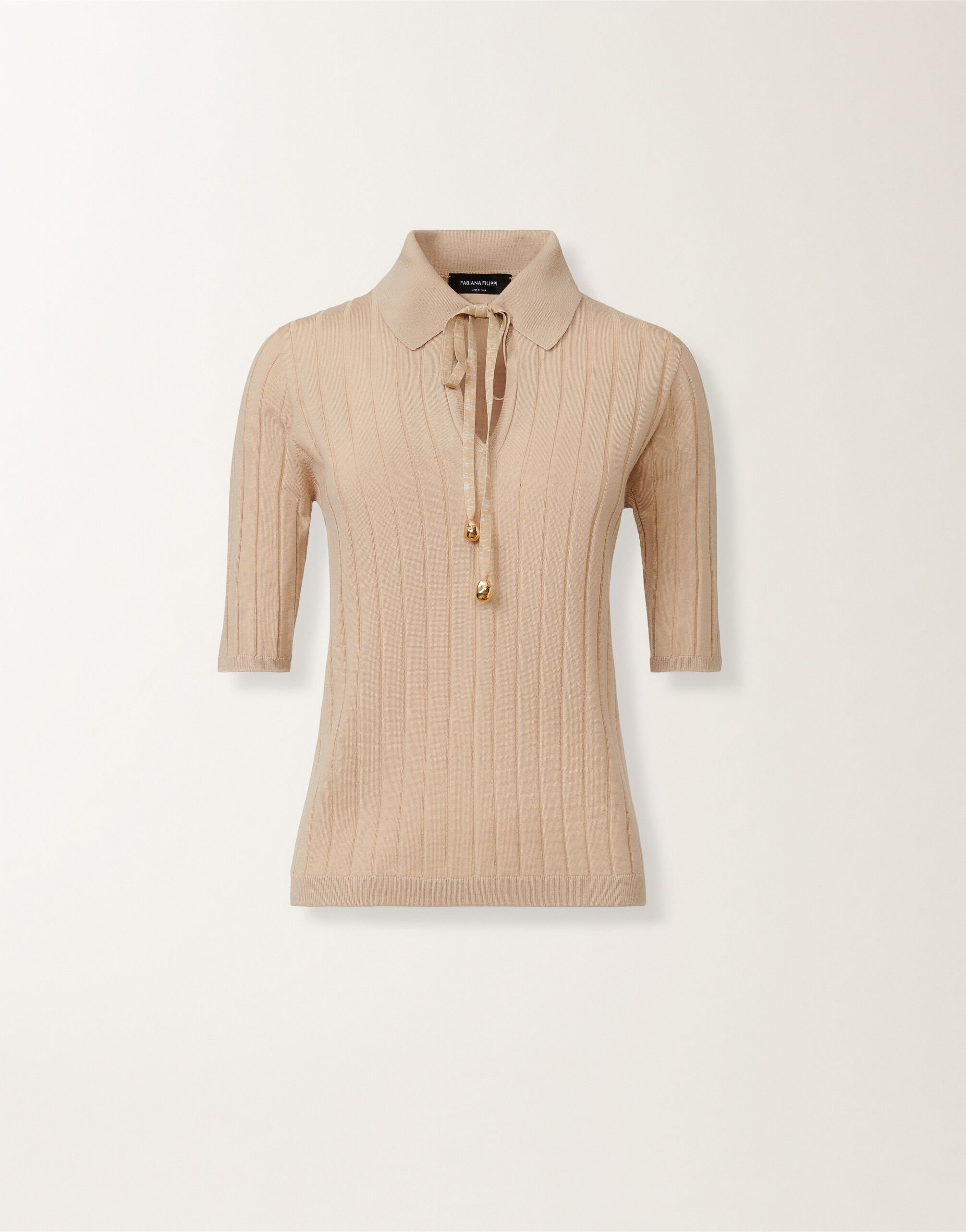 Fabiana Filippi Merino wool sweater, maple BEIGE MAD215F053N1250000