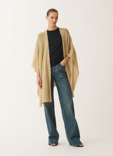 Fabiana Filippi Capa abierta de mohair, oro AMARILLO SAD265A811D8170000