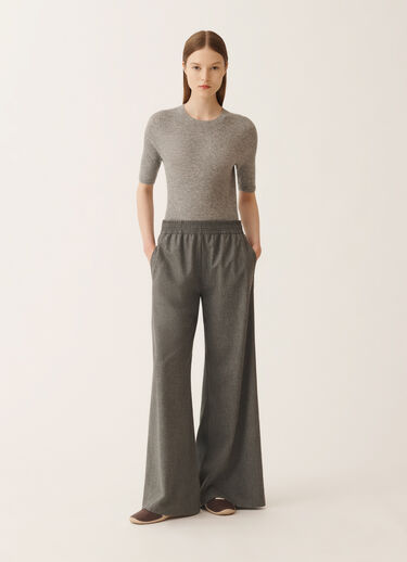 Fabiana Filippi Pantalon Amelia en flanelle, rock Gris PAD225F291D1860000