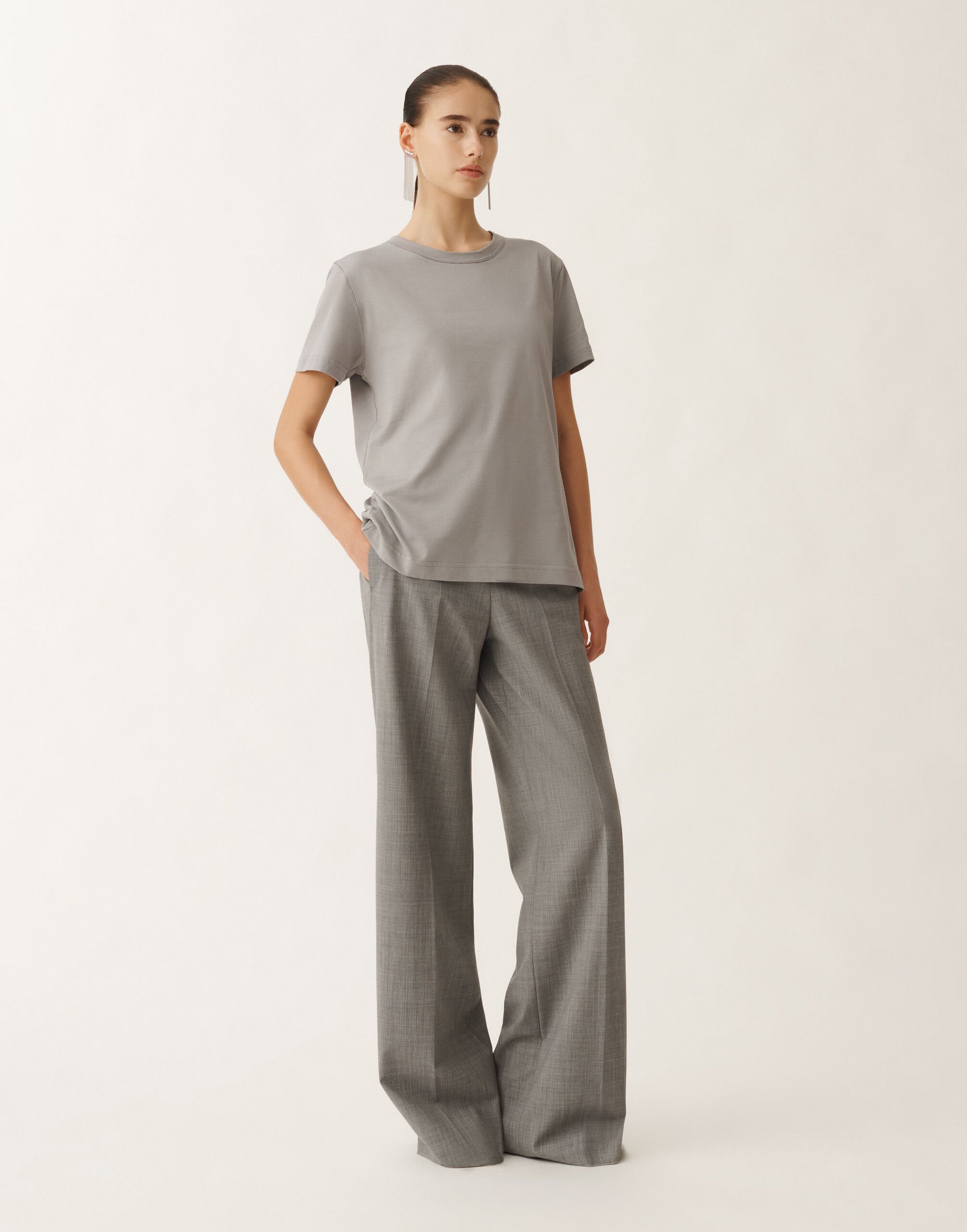 Fabiana Filippi Jersey T-shirt, ash GREY JED265F278L1890000