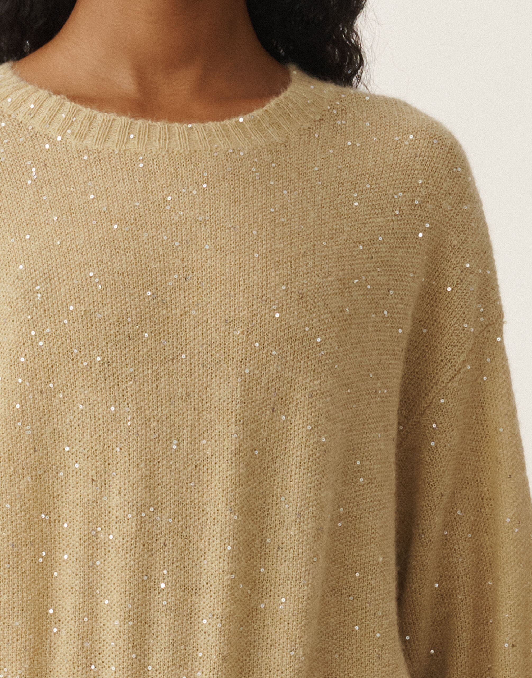 Mohair sweater, gold for Women | Fabiana Filippi®