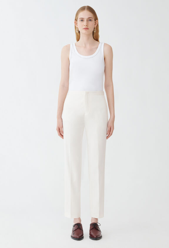 Fabiana Filippi Hose aus Gabardine, Weiß WEISS PAD274F260H463M466