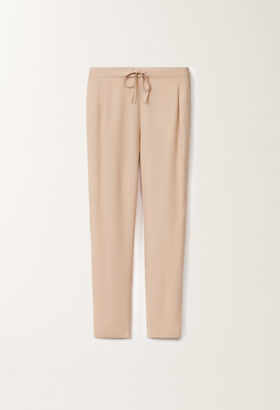 Fabiana Filippi Spello stretch sablé trousers, sand SAND PAD275F366L2350000