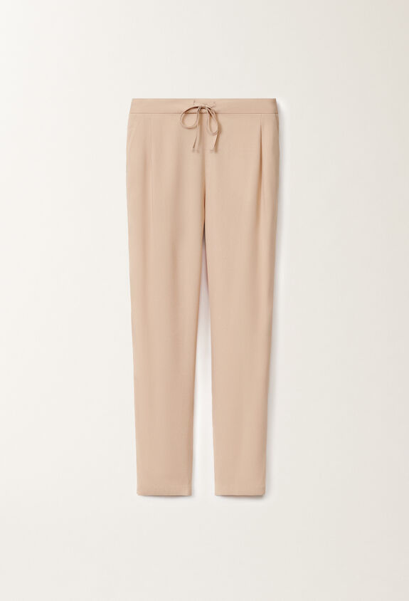Fabiana Filippi Spello stretch sablé trousers, sand SAND PAD275F366L2350000